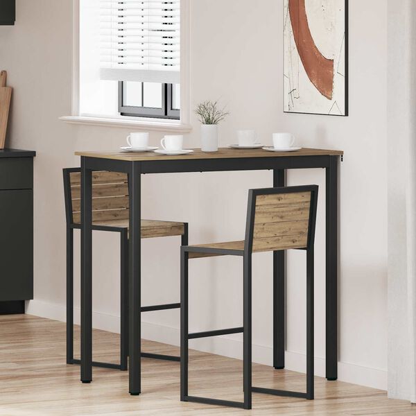 vidaXL Table de salle &agrave; manger / Table de repas Bois d'ing&eacute;nierie