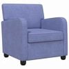 vidaXL Fauteuil Bleu denim Tissu