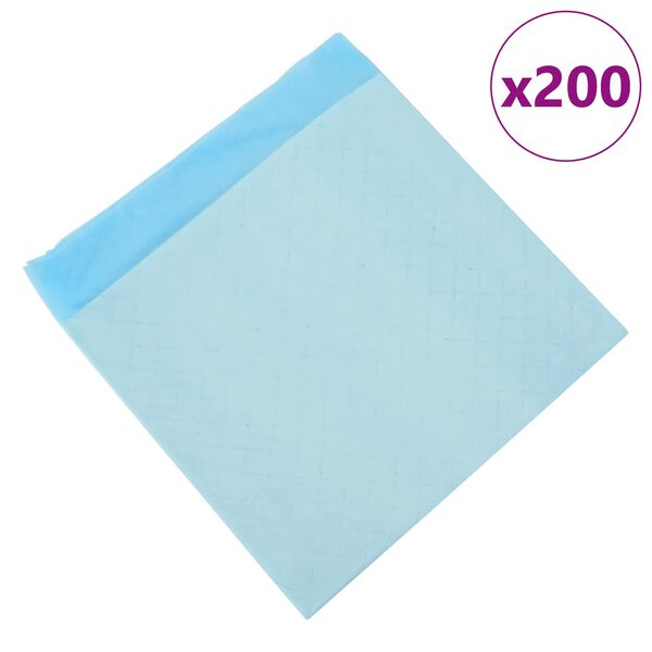 vidaXL Coussin d'entra&icirc;nement pour animaux Uni 200 pcs Bleu et Blanc