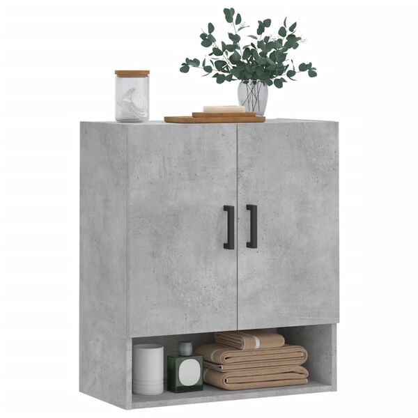 vidaXL Armoire murale gris b&eacute;ton 60x31x70 cm bois d'ing&eacute;nierie
