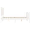 vidaXL Cadre de lit sans matelas blanc 120x200 cm bois de pin massif