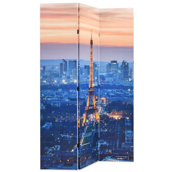 vidaXL Cloison de séparation pliable 120x170 cm Paris la nuit