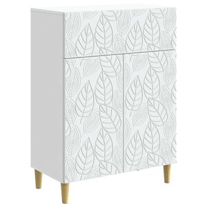vidaXL Buffet Blanc 66 x 34,5 x 90 cm Bois d'ing&eacute;nierie