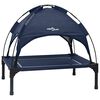 vidaXL Lit pour Chien 71 x 64 x 71 cm Acier Bleu marine