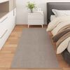 vidaXL Tapis de surface Rectangulaire LUGO Taupe 200 x 80 cm Polyester