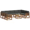 vidaXL Ensemble de canap&eacute;s d'ext&eacute;rieur 10 pcs Naturel et Anthracite