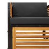 vidaXL Salon de jardin avec coussins 8 pcs bois massif d'acacia
