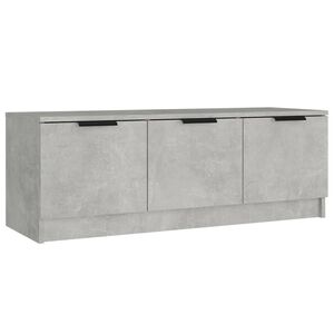 vidaXL Meuble TV Gris b&eacute;ton 102x35x36,5 cm Bois d'ing&eacute;nierie