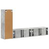 vidaXL Ensemble meuble TV 3 pcs Gris b&eacute;ton Bois d'ing&eacute;nierie