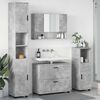 vidaXL Ensemble de mobilier de salle de bain 4 pcs Gris b&eacute;ton