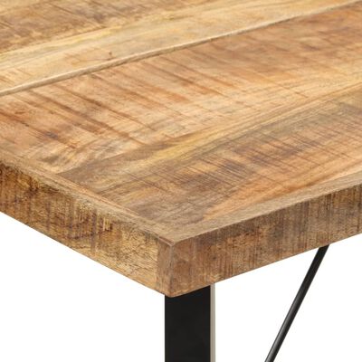 vidaXL Table de bar 150x70x107 cm bois massif de manguier et fer