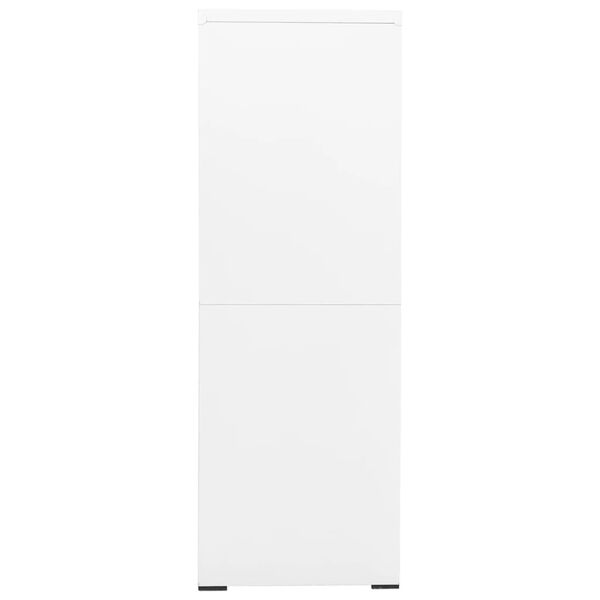 vidaXL Classeur Blanc 90x46x134 cm Acier