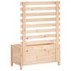 vidaXL Jardinière avec support 79x39,5x114 cm bois de pin massif