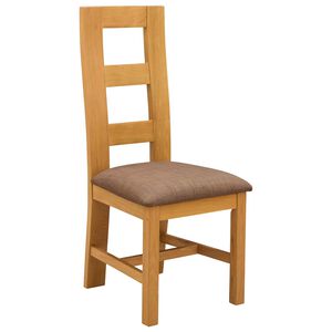 vidaXL Chaise de salle &agrave; manger 2 pc Bois de ch&ecirc;ne massif Gris