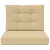 vidaXL Coussin de canap&eacute; d'ext&eacute;rieur 2 pcs Beige Polyester