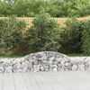 vidaXL Paniers &agrave; gabions arqu&eacute;s 30 pcs 300x30x40/60 cm fer galvanis&eacute;