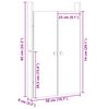 vidaXL Porte de cuisine MEPPEL 2 pcs Blanc 50 x 9 x 82 cm