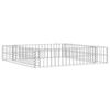 vidaXL Lit sur&eacute;lev&eacute; &agrave; gabion Acier galvanis&eacute; 100x100x20 cm