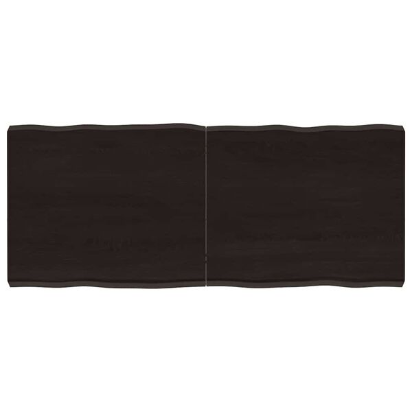 vidaXL Dessus de table bois massif trait&eacute; bordure assortie