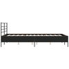 vidaXL Cadre de lit sans matelas noir 120x190 cm