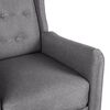 vidaXL Fauteuil de massage inclinable Gris clair Tissu