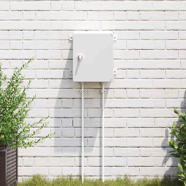 vidaXL Armoire de contr&ocirc;le Gris 47 x 20 x 60 cm Plastic ABS