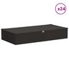 vidaXL Bo&icirc;te de rangement 24 pcs Anthracite 90 x 48 x 15 cm