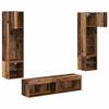 vidaXL Unit&eacute; murale de TV 6 pcs Bois Ancien Bois d'ing&eacute;nierie