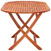 vidaXL Mobilier &agrave; d&icirc;ner d'ext&eacute;rieur pliable 7 pcs Bois d'eucalyptus