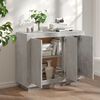 vidaXL Buffet Gris b&eacute;ton 92x35x75 cm Bois d'ing&eacute;nierie