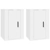 vidaXL Meubles TV muraux 2 pcs Blanc 40x34,5x60 cm