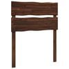 vidaXL T&ecirc;te de lit en bois brut ROSTOCK Marron fonc&eacute; 75 cm