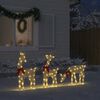 vidaXL D&eacute;coration de No&euml;l renne 3 pcs 90 LED blanc chaud