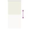 vidaXL Store enrouleur occultant blanc cass&eacute; 115x230 cm largeur tissu