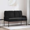 vidaXL Canap&eacute;s avec coussin 110cm Noir Contreplaqu&eacute;