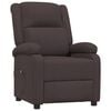 vidaXL Fauteuil inclinable &eacute;lectrique Marron fonc&eacute; Tissu