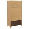 vidaXL Armoire Marron miel 84 x 50 x 170 cm Bois de Pin Massif