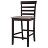 vidaXL Tabourets de bar 2 pcs Marron Tissu