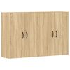 vidaXL Armoires murales 2 pcs ch&ecirc;ne sonoma bois d'ing&eacute;nierie