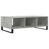 vidaXL Table basse gris béton 104x60x35 cm bois d'ingénierie