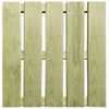 vidaXL Dalles de terrasse 12 pcs 50x50 cm Bois Vert