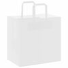 vidaXL Sacs en papier 50 pcs avec poign&eacute;es blanc 26x17x25 cm