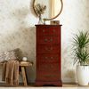 vidaXL Commode Marron 45 x 35 x 100,5 cm Bois de Mahogany Massif
