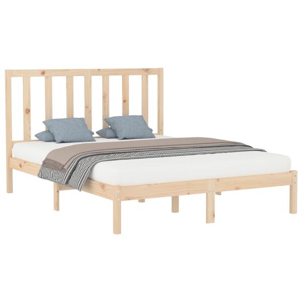 vidaXL Cadre de lit sans matelas 150x200 cm bois massif