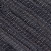 vidaXL Tapis Chindi Coton tiss&eacute; &agrave; la main 160x230 cm Anthracite