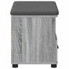 vidaXL Banc d'entr&eacute;e avec coussin Gris Sonoma 60 x 38 x 46 cm