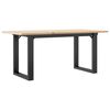 vidaXL Table basse cadre en O 90x40x45 cm bois de pin massif et acier
