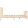 vidaXL Cadre de lit sans matelas 160x200 cm bois massif