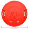 vidaXL Luge ronde Rouge 66,5 cm PP