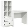 vidaXL Bureau avec tiroir 2 pcs Blanc